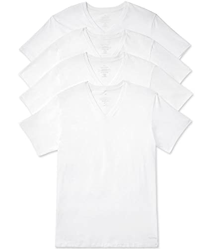 Calvin Klein Mens Cotton Multipack V Neck T-Shirts