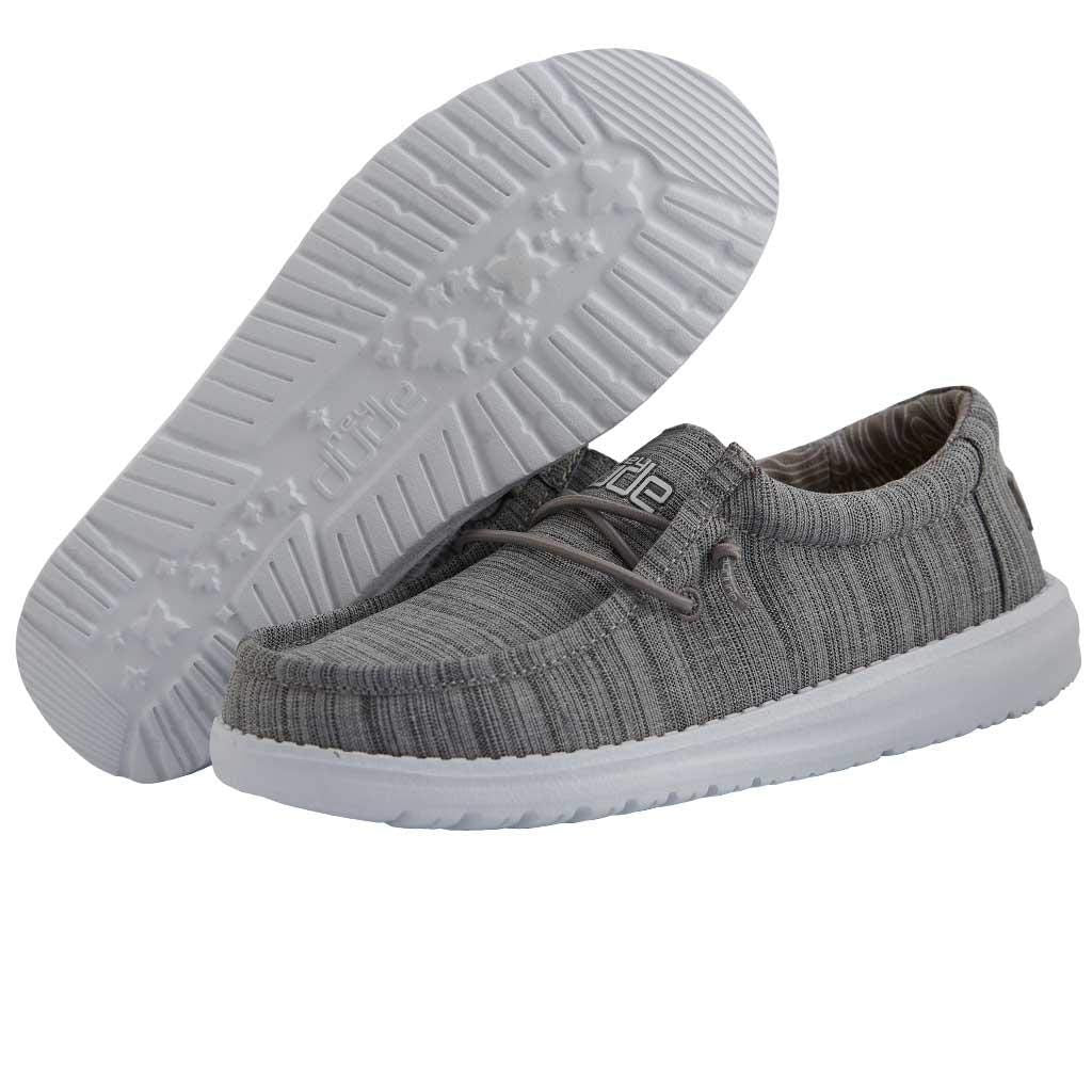 HEYDUDE Wally Toddler Washed Canvas | Boy's Loafers | Boy's Slip On Shoes | Comfortable & Light Weight