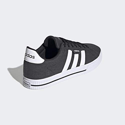 adidas Men's Daily 3.0 Skate Shoe, Core Black/Cloud White/Core Black, 13