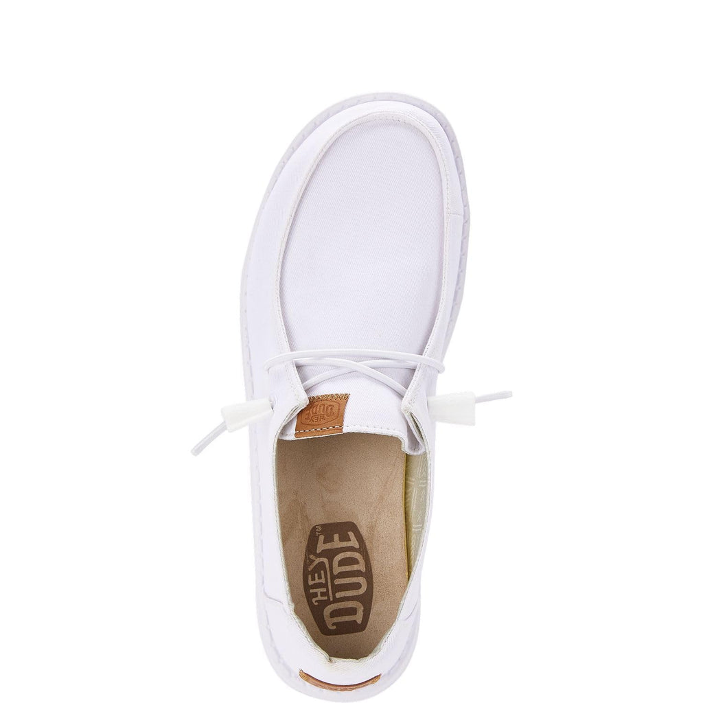 HEYDUDE Women's Wendy Canvas, Women’s Shoes, Women's Slip-on Loafers, Comfortable & Light-Weight