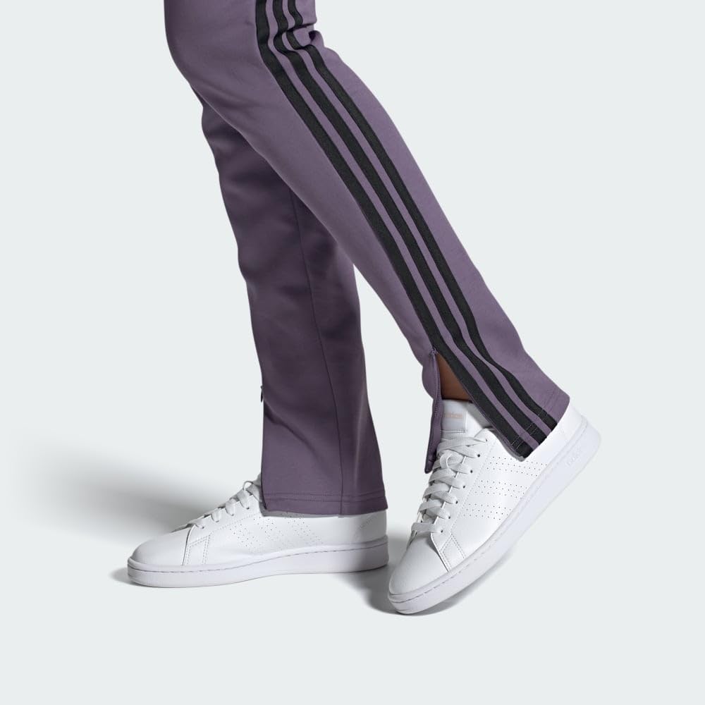 adidas Women's Advantage Sneaker, White/White/Putty Mauve, 9