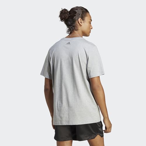adidas Mens 3S Sj Crew Neck Short Sleeve Casual Tops Casual - Grey