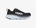 HOKA Women's Bondi 8 Sneaker, Black-White, 8.5