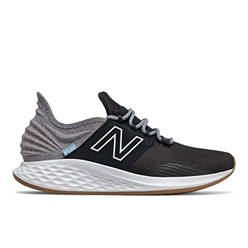 New Balance Kid's Fresh Foam Roav V1 Lace-up Running Shoe, Black, 7
