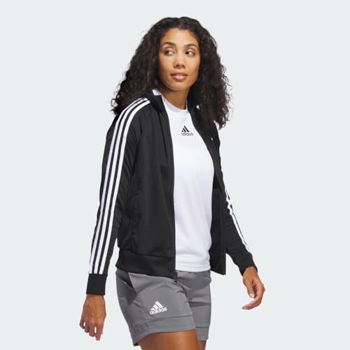 adidas womens Essentials Warm-up Slim 3-stripes Track Top