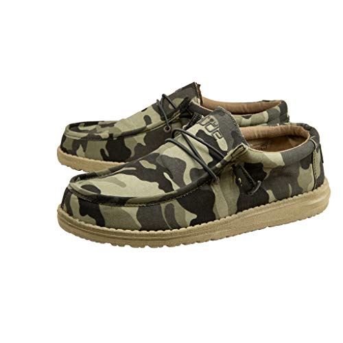 Hey Dude Men's All Wally Styles | Men’s Shoes | Men's Lace Up Loafers | Comfortable & Light-Weight