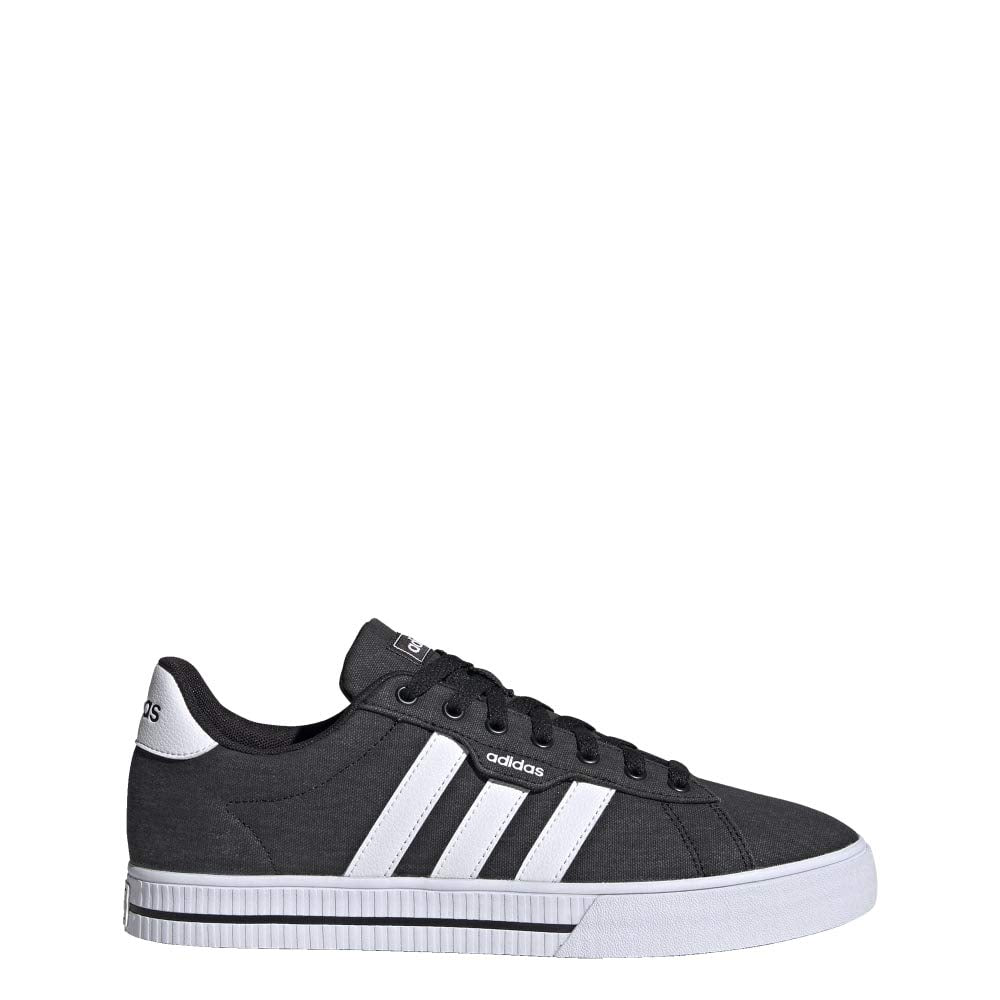 adidas Men's Daily 3.0 Skate Shoe, Core Black/Cloud White/Core Black, 13