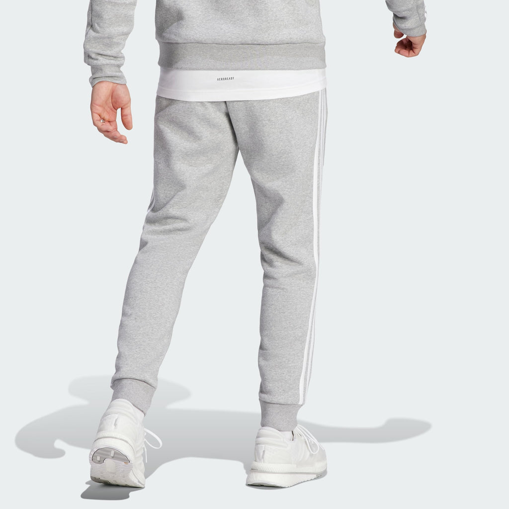 adidas Men's Essentials 3-Stripes Fleece Tapered Cuff Pants