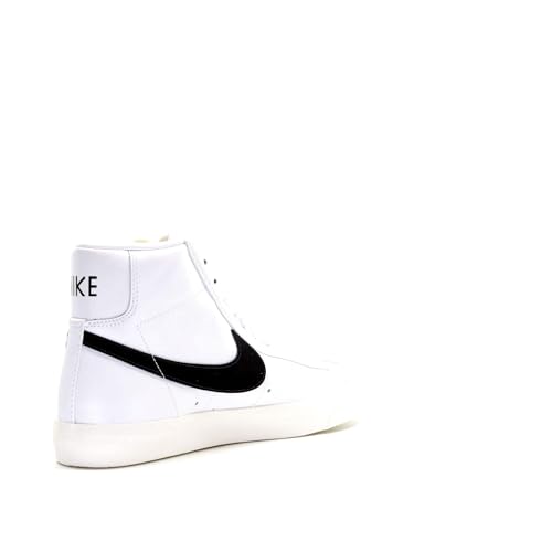 Nike Men's Basketball Shoes , White Black , 12 US