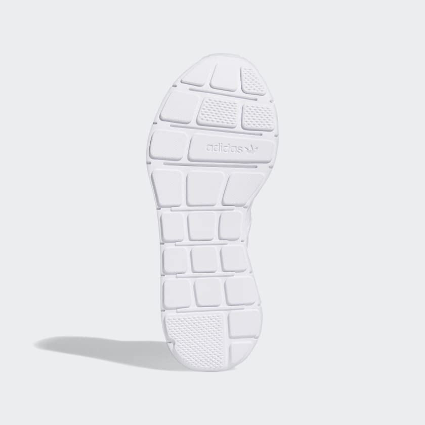 adidas Women's Swift Run Shoes, White/White/Copper Metallic, 7