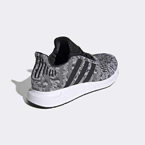 adidas Men's Swift Run Sneaker, Core White/Core White/Black, 9