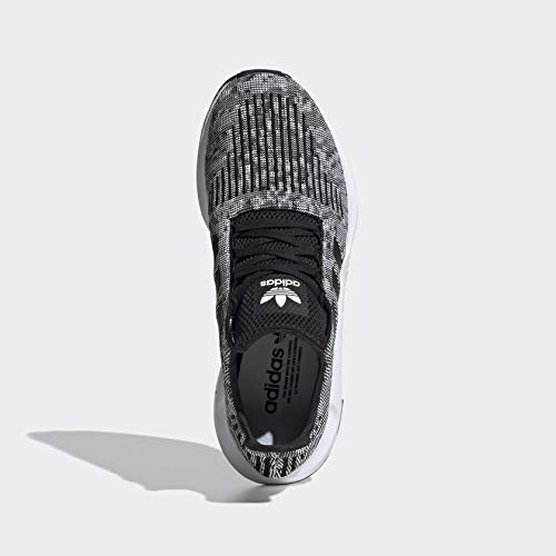 adidas Men's Swift Run Sneaker, Core White/Core White/Black, 10.5