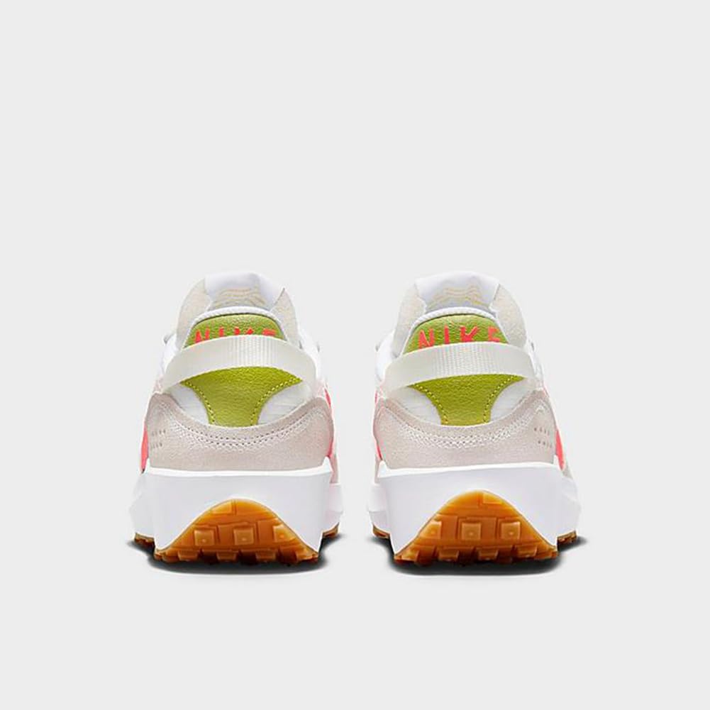 Nike Womens Waffle Debut Adult FJ4572-100 (White/HOT Punch-Bright C), Size 7