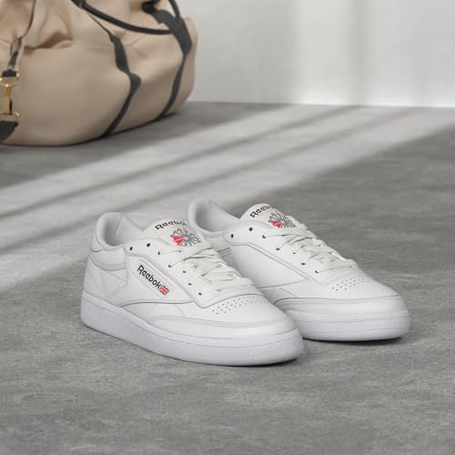 Reebok Men's Club C 85 Tennis Shoes, Casual Fashion White Sneakers