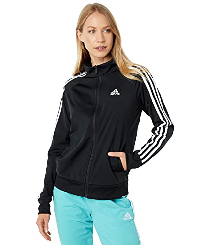 adidas womens Essentials Warm-up Slim 3-stripes Track Top