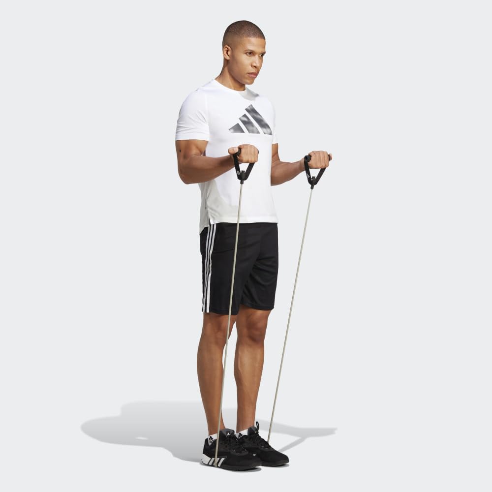 adidas Men's Train Essentials Piqué 3-Stripes Shorts