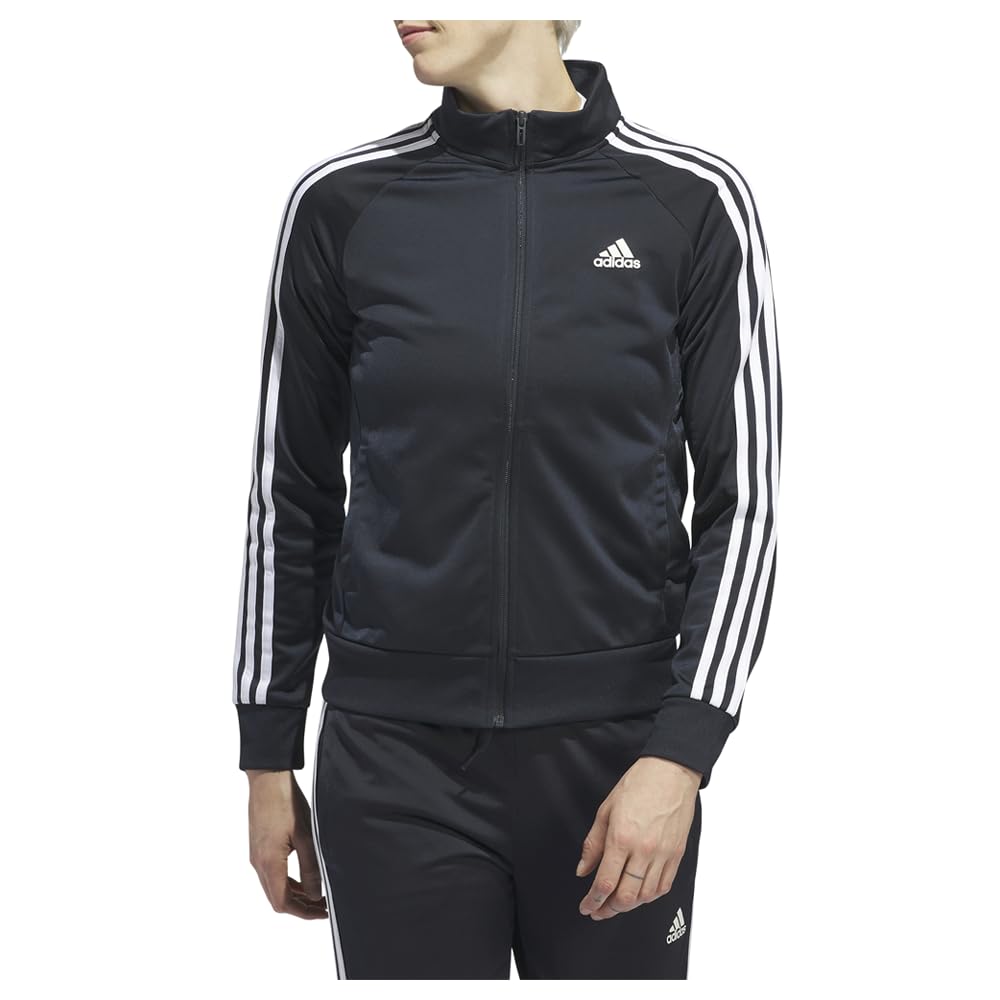adidas womens Essentials Warm-up Slim 3-stripes Track Top
