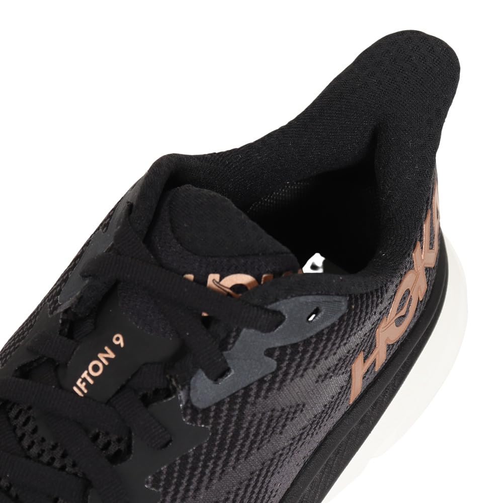 HOKA Women's Sneaker, Black Copper, 7.5