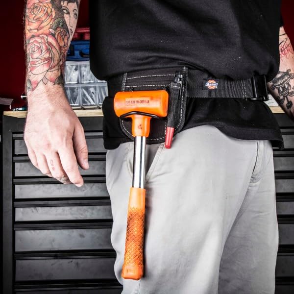 Dickies Heavy-Duty Work Belt, Holds Most Tool Belt Pouches and Duty Belt Clips for Woodworkers and Contractors, 2-inch Nylon Web, Adjustable