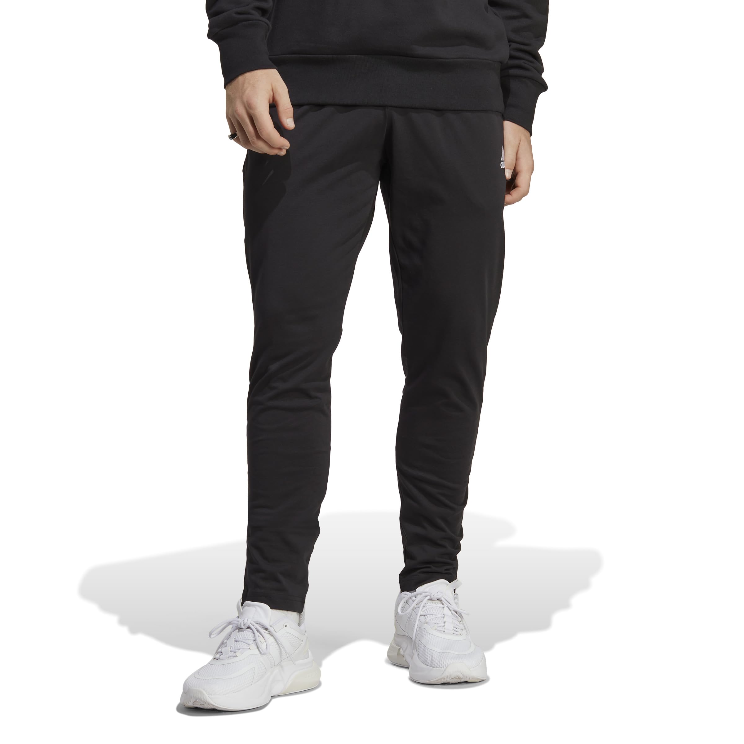 adidas Men's Essentials Single Jersey Tapered Open Hem Pants