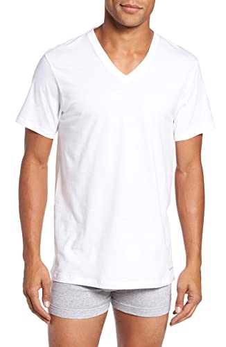 Calvin Klein Mens Cotton Multipack V Neck T-Shirts