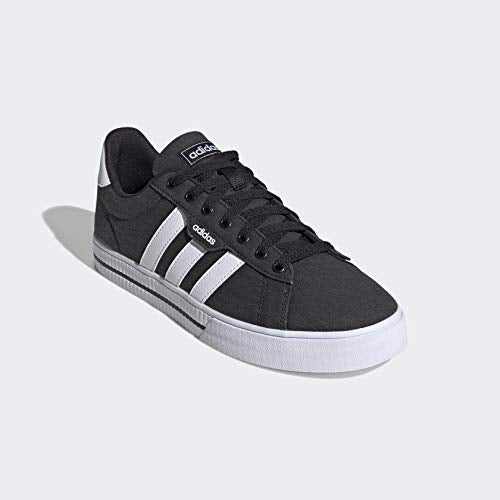 adidas Men's Daily 3.0 Skate Shoe, Core Black/Cloud White/Core Black, 13