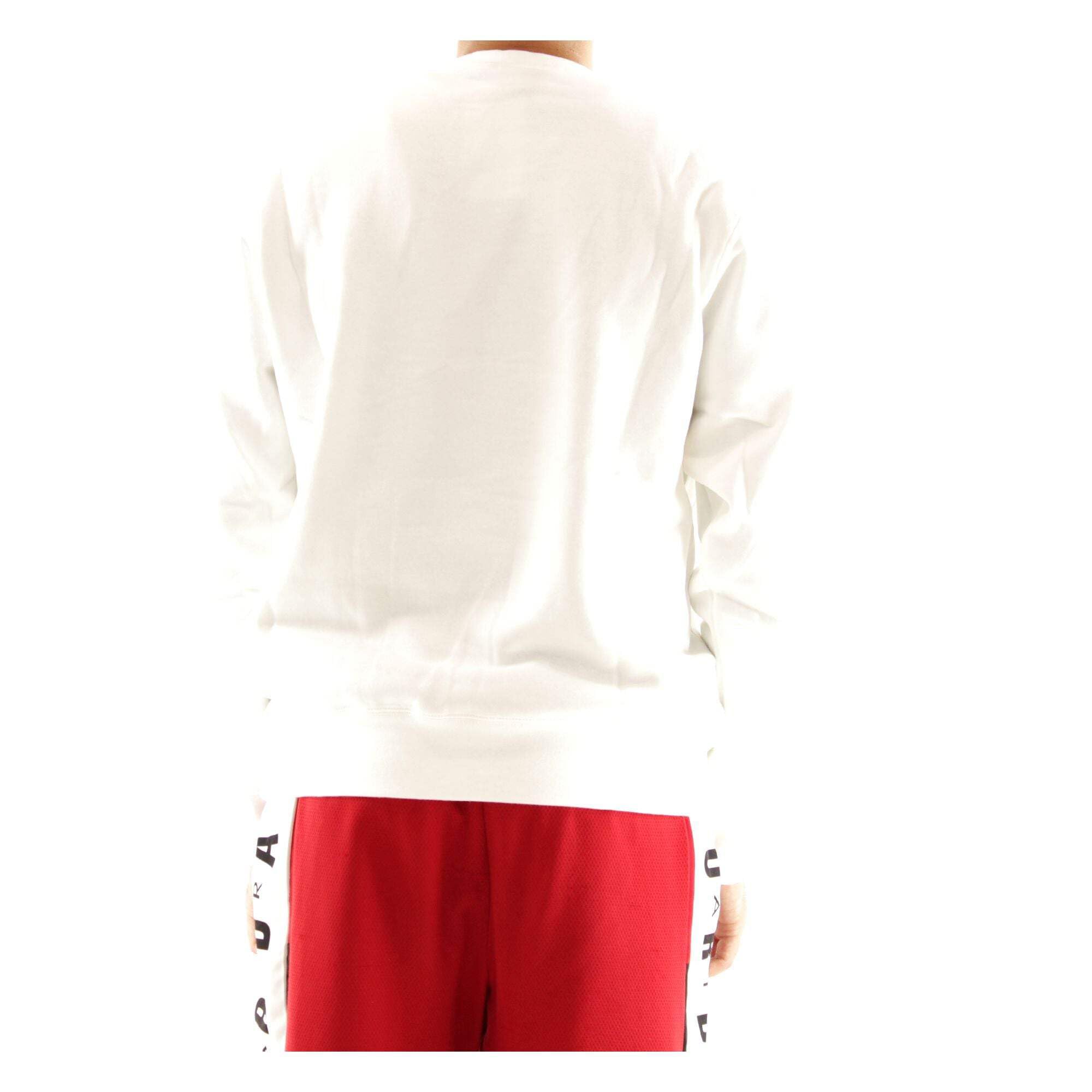 NIKE Men's Nsw Club Crew, White/Black, Large