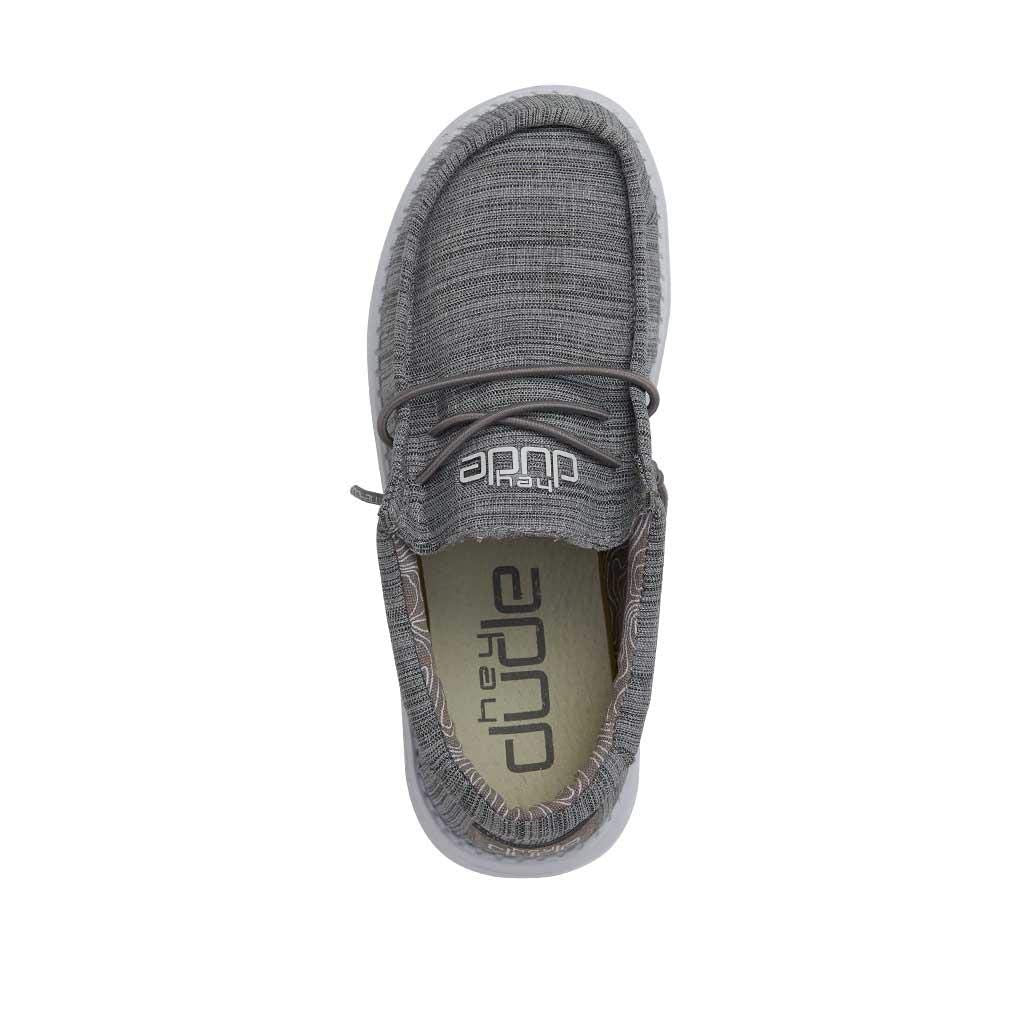 HEYDUDE Wally Toddler Washed Canvas | Boy's Loafers | Boy's Slip On Shoes | Comfortable & Light Weight