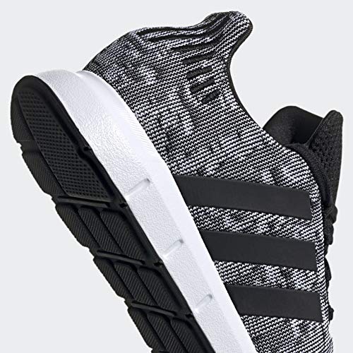 adidas Men's Swift Run Sneaker, Core White/Core White/Black, 10.5