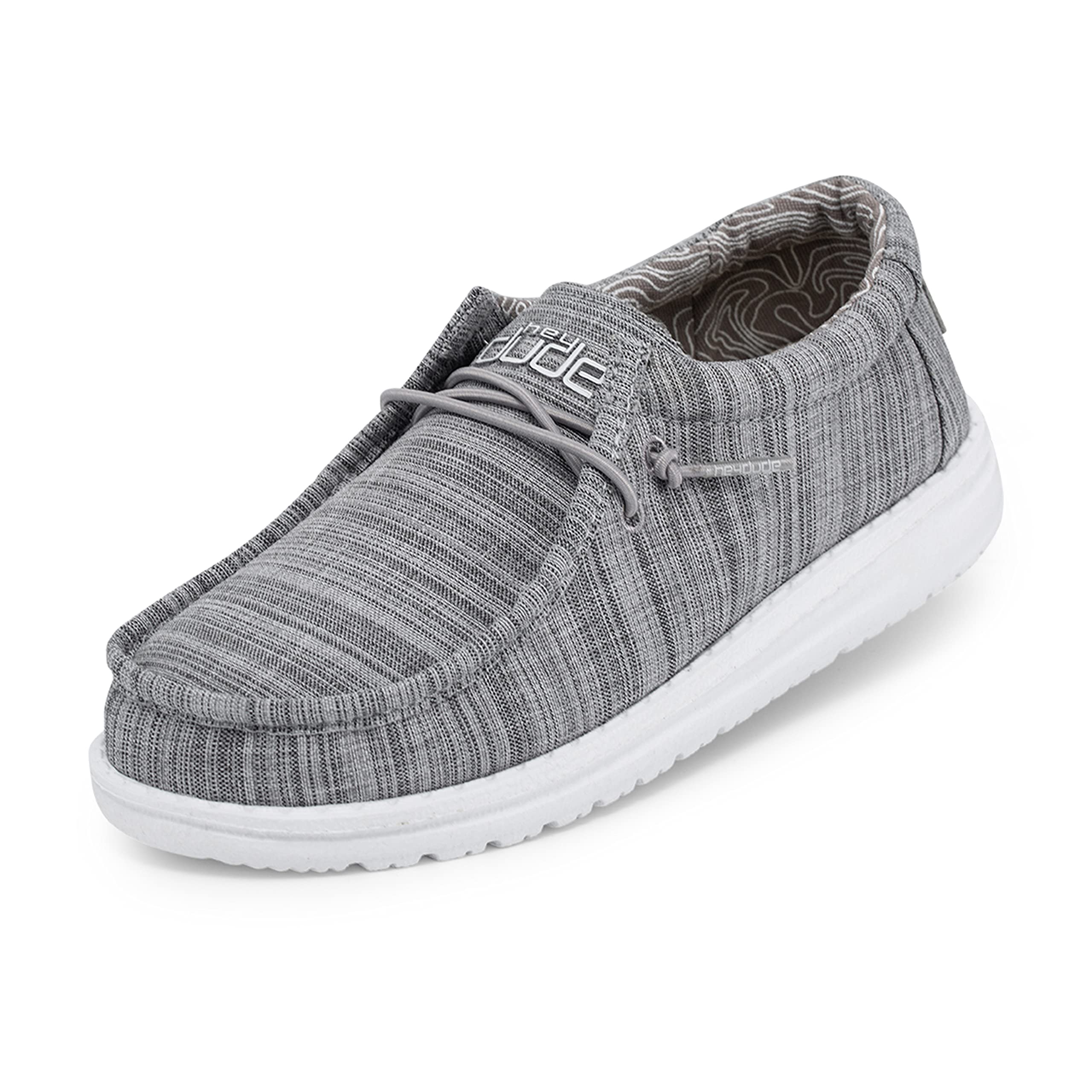 HEYDUDE Wally Toddler Washed Canvas | Boy's Loafers | Boy's Slip On Shoes | Comfortable & Light Weight
