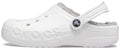 Crocs Baya Lined Clog White/Light Grey Men's 9, Women's 11 Medium