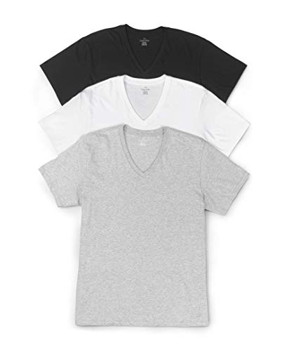 Calvin Klein Mens Cotton Multipack V Neck T-Shirts
