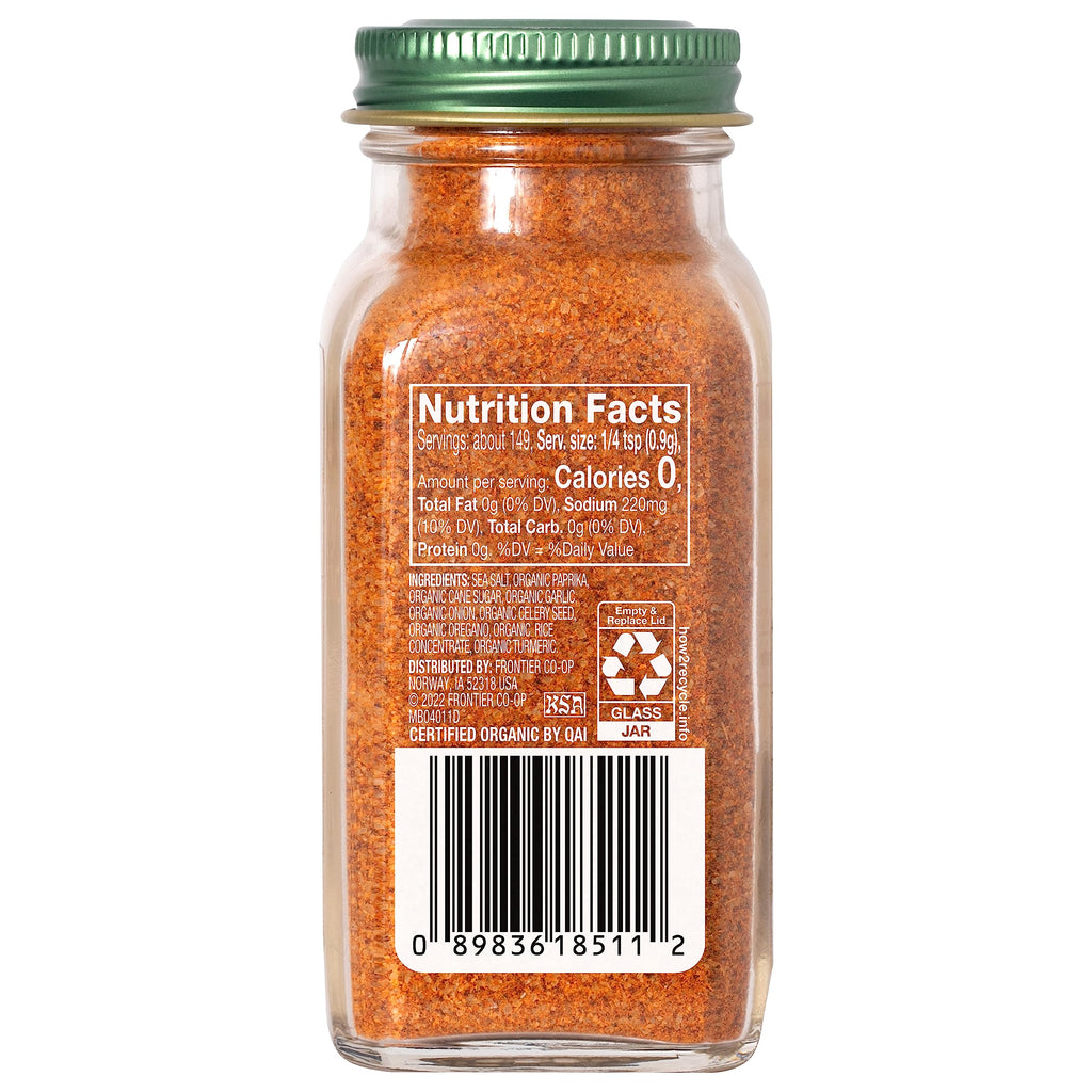 Simply Organic All-Seasons Salt, Certified Organic | 4.73 oz | Pack of 2