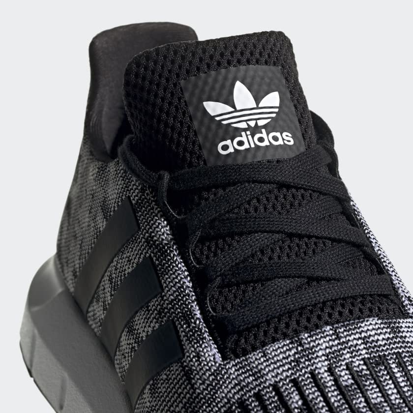 adidas Men's Swift Run Sneaker, Core White/Core White/Black, 10