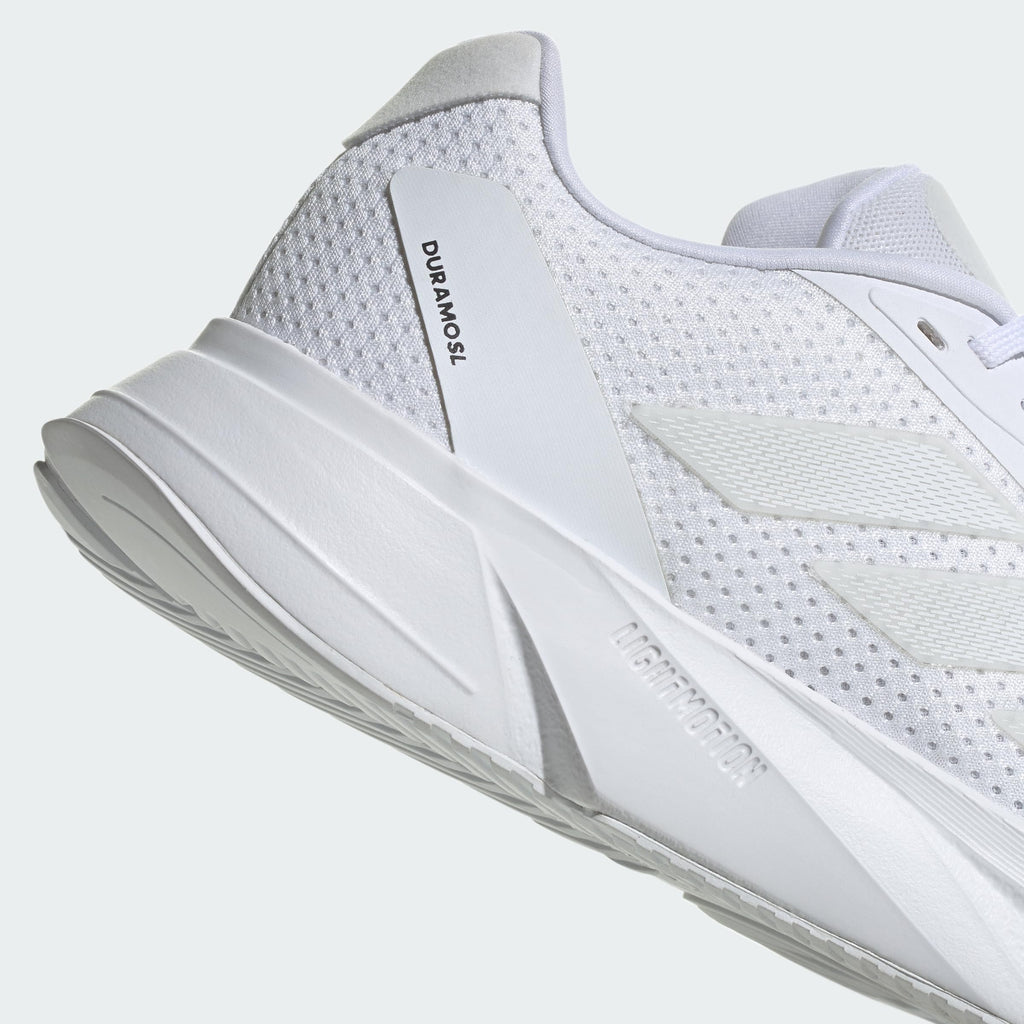 adidas Women's Duramo SL Running Sneaker, White/White/Grey, 7.5
