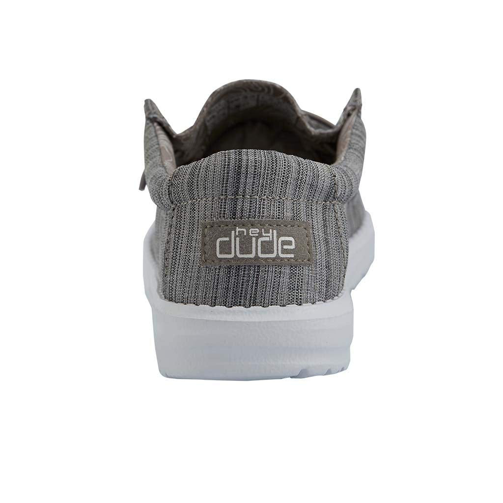HEYDUDE Wally Toddler Washed Canvas | Boy's Loafers | Boy's Slip On Shoes | Comfortable & Light Weight