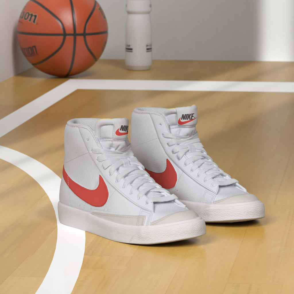 Nike Men's Basketball Shoe, White Mantra Orange Sail Team Orange, 13