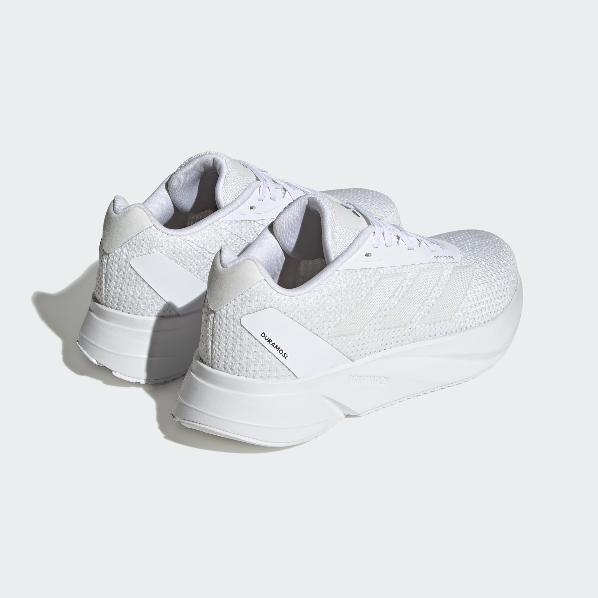 adidas Women's Duramo SL Running Sneaker, White/White/Grey, 7.5