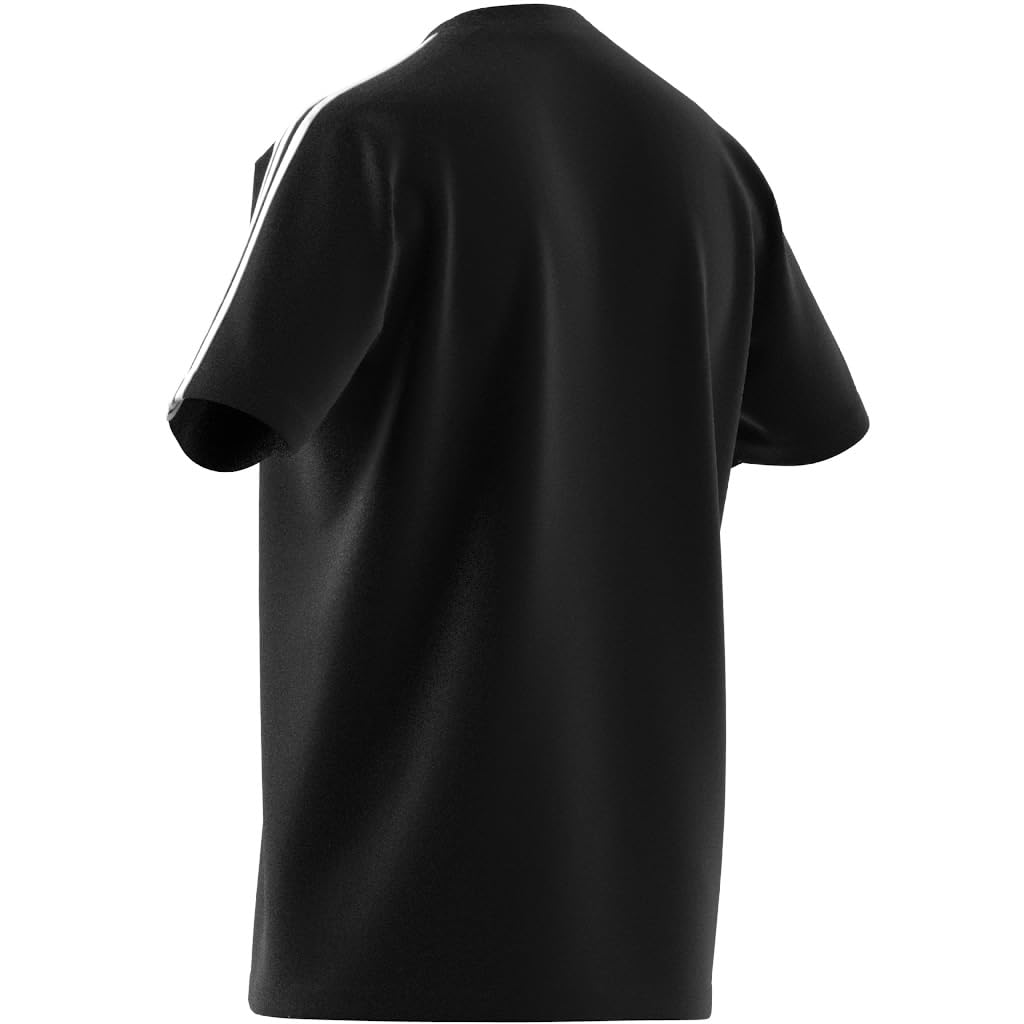 adidas Mens 3S Sj Crew Neck Short Sleeve Casual Tops Casual - Grey