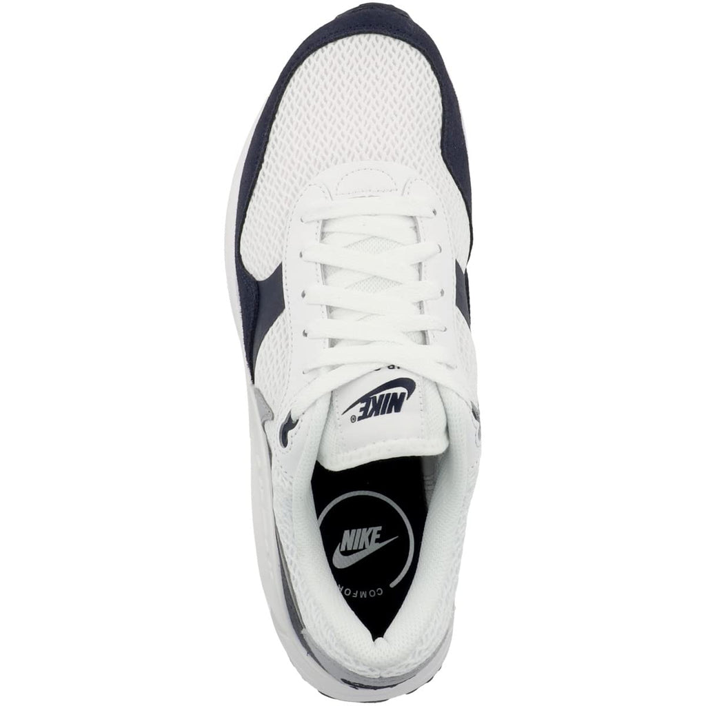 Nike Men's Air Max SYSTM Running Shoes, White/Wolf Grey-Obsidian, 10 M US