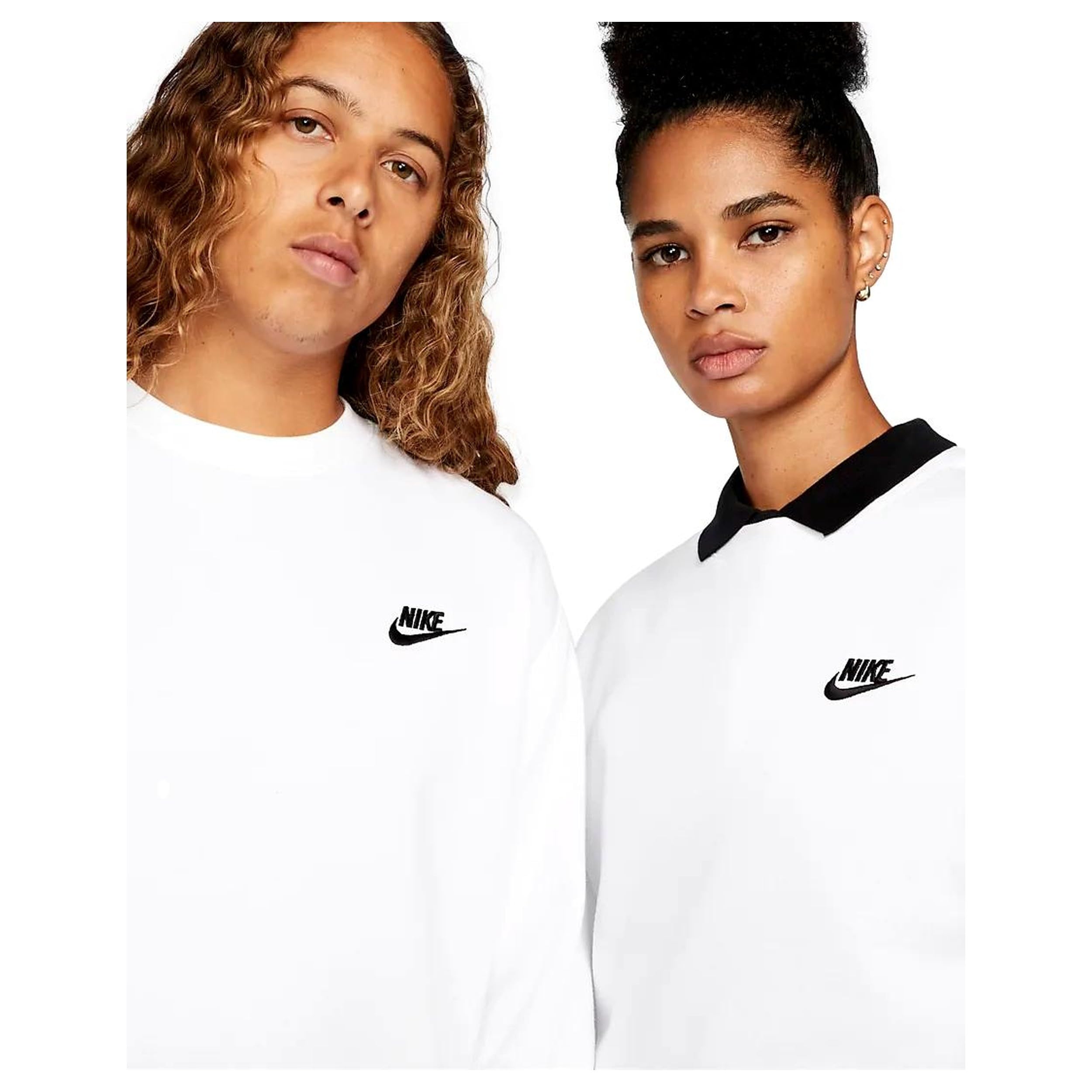 Nike Men's NSW Club Crew, White/Black, X-Large