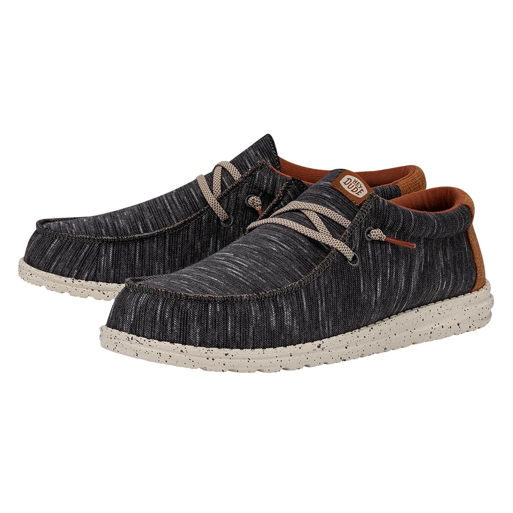 Hey Dude Men's Wally Jersey | Men's Loafers | Men's Slip On Shoes | Comfortable & Light-Weight