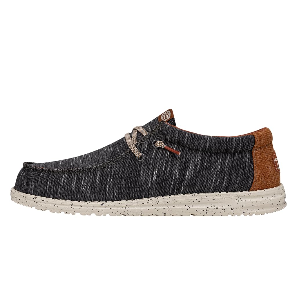 Hey Dude Men's Wally Jersey | Men's Loafers | Men's Slip On Shoes | Comfortable & Light-Weight