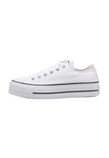Converse Women's Lift Canvas Low Top Sneaker, White/Black/White, 9 M US