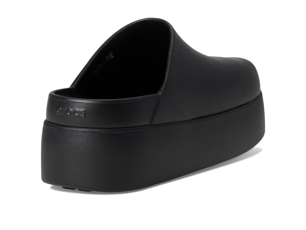 Crocs, Womens, Dylan Platform Clog, Mule Platform Shoes, Black, 9, M