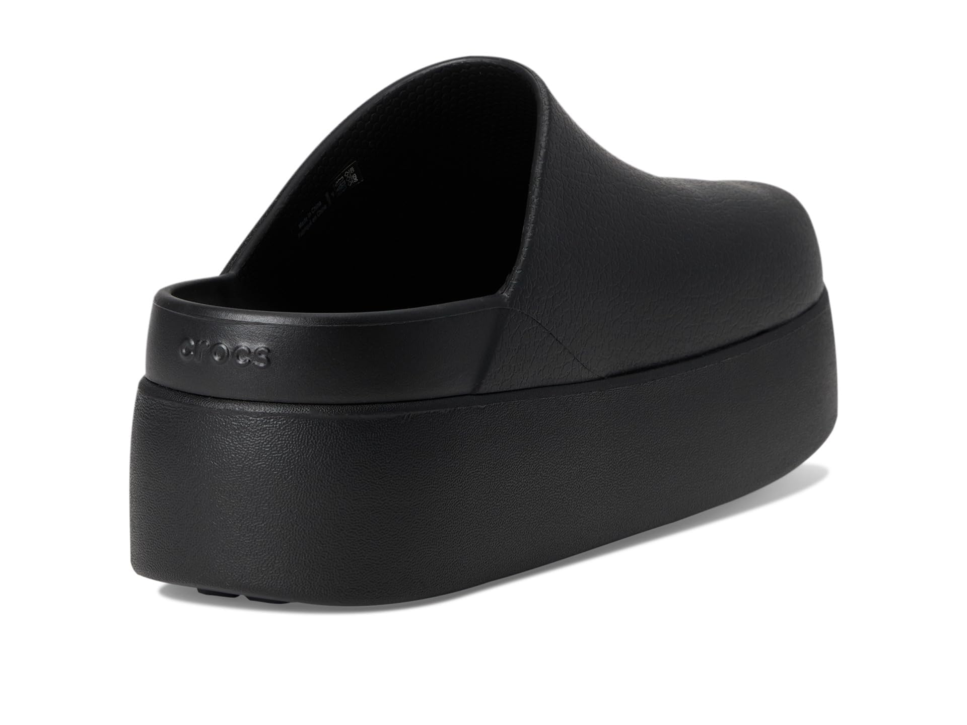 Crocs, Womens, Dylan Platform Clog, Mule Platform Shoes, Black, 9, M