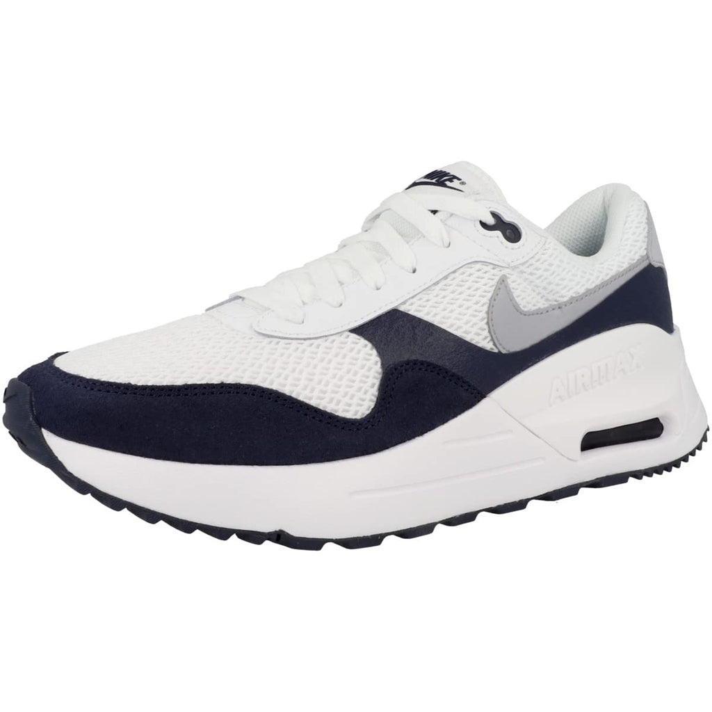 Nike Men's Air Max SYSTM Running Shoes, White/Wolf Grey-Obsidian, 12 M US