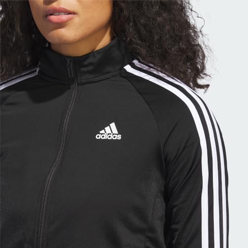 adidas womens Essentials Warm-up Slim 3-stripes Track Top