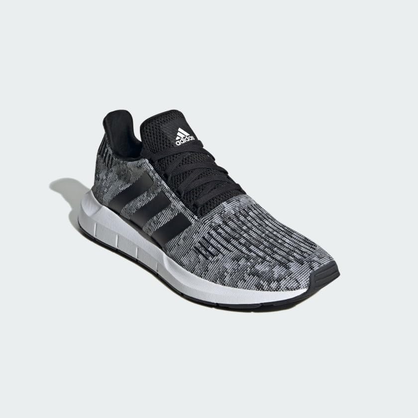 adidas Men's Swift Run Sneaker, Core Black/CoreBlack/White, 10.5