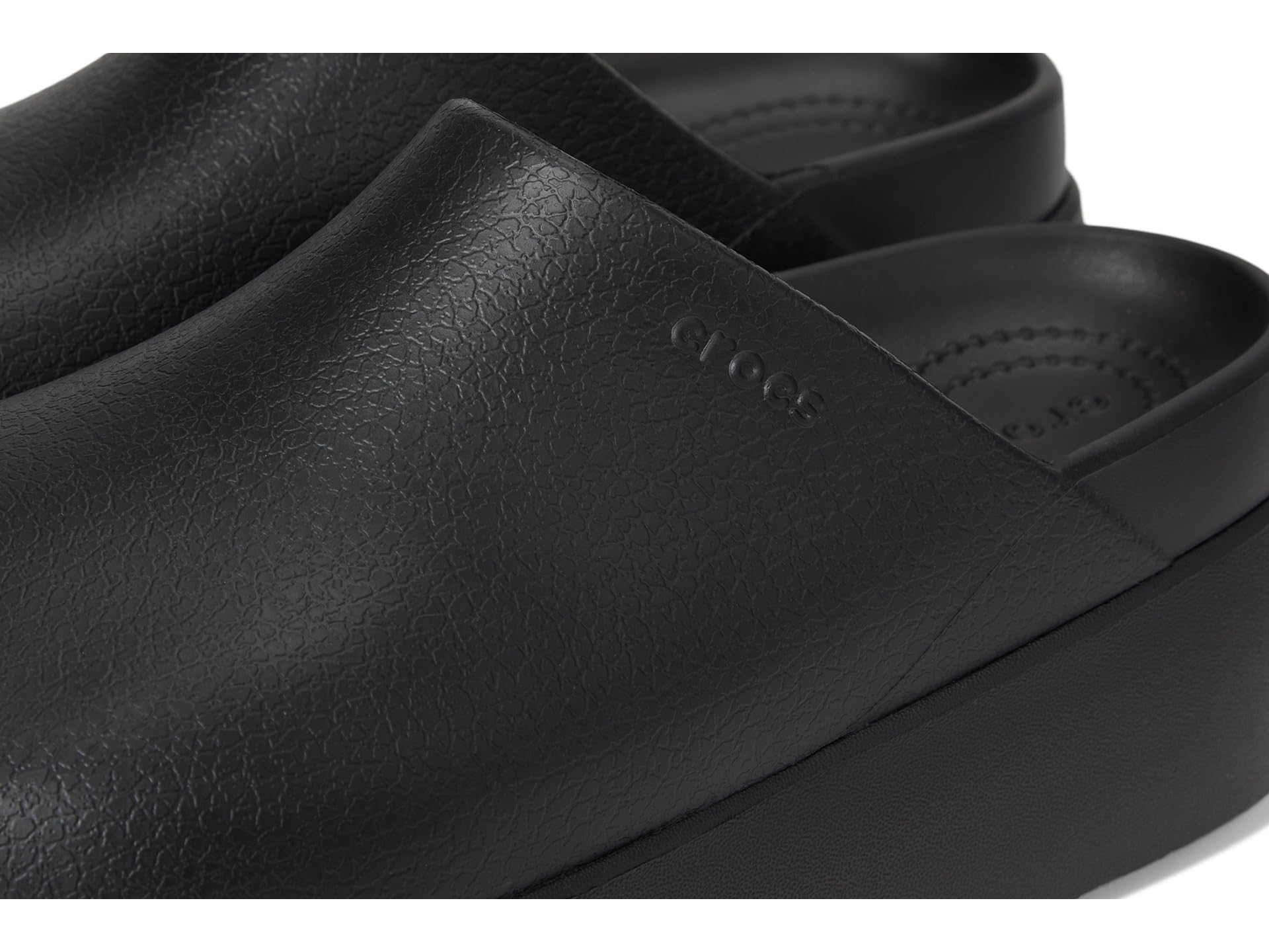 Crocs, Womens, Dylan Platform Clog, Mule Platform Shoes, Black, 6, M